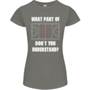 What Part of Hockey Dont You Understand Ice Womens Petite Cut T-Shirt Charcoal