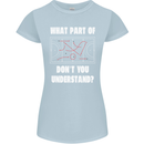 What Part of Hockey Dont You Understand Ice Womens Petite Cut T-Shirt Light Blue