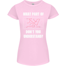 What Part of Hockey Dont You Understand Ice Womens Petite Cut T-Shirt Light Pink