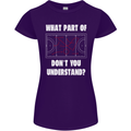 What Part of Hockey Dont You Understand Ice Womens Petite Cut T-Shirt Purple