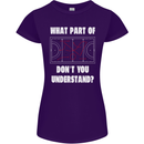What Part of Hockey Dont You Understand Ice Womens Petite Cut T-Shirt Purple