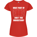 What Part of Hockey Dont You Understand Ice Womens Petite Cut T-Shirt Red