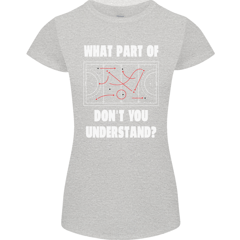 What Part of Hockey Dont You Understand Ice Womens Petite Cut T-Shirt Sports Grey