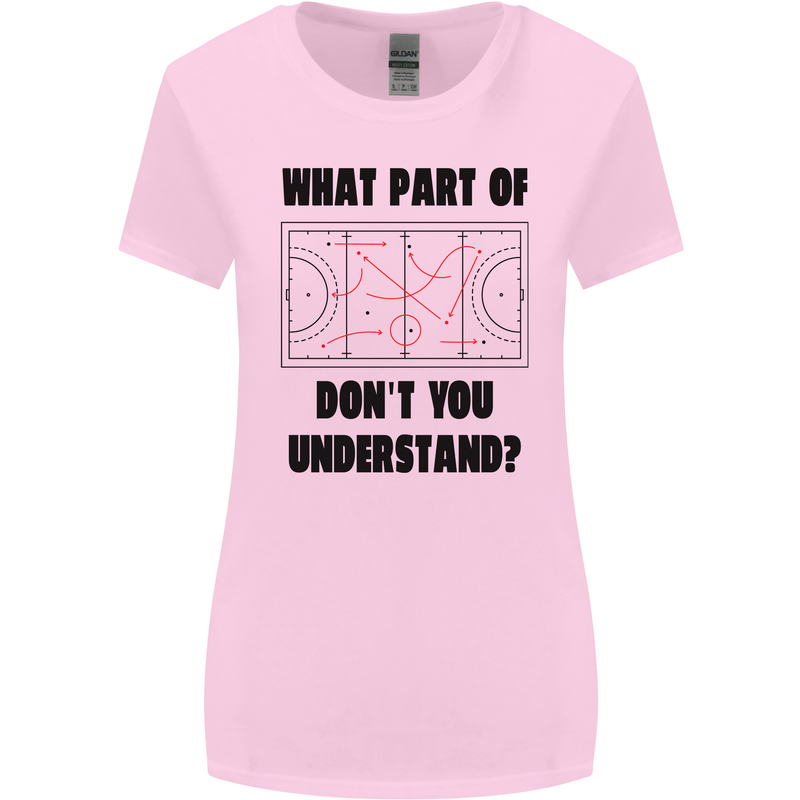 What Part of Hockey Dont You Understand Ice Womens Wider Cut T-Shirt Light Pink
