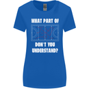 What Part of Hockey Dont You Understand Ice Womens Wider Cut T-Shirt Royal Blue