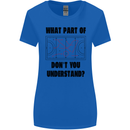 What Part of Hockey Dont You Understand Ice Womens Wider Cut T-Shirt Royal Blue