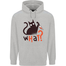 What? Funny Murderous Black Cat Halloween Childrens Kids Hoodie Sports Grey