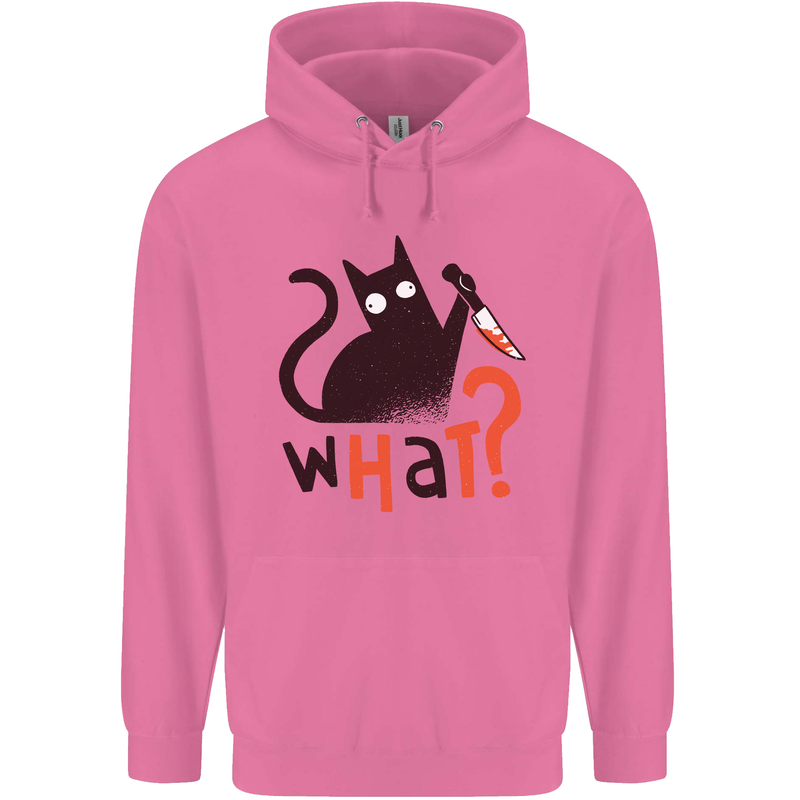 What? Funny Murderous Black Cat Halloween Mens 80% Cotton Hoodie Azelea