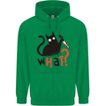 What? Funny Murderous Black Cat Halloween Mens 80% Cotton Hoodie Irish Green
