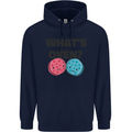 What's in the Oven Gender Reveal New Baby Pregnancy Childrens Kids Hoodie Navy Blue