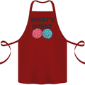 What's in the Oven Gender Reveal New Baby Pregnancy Cotton Apron 100% Organic Maroon