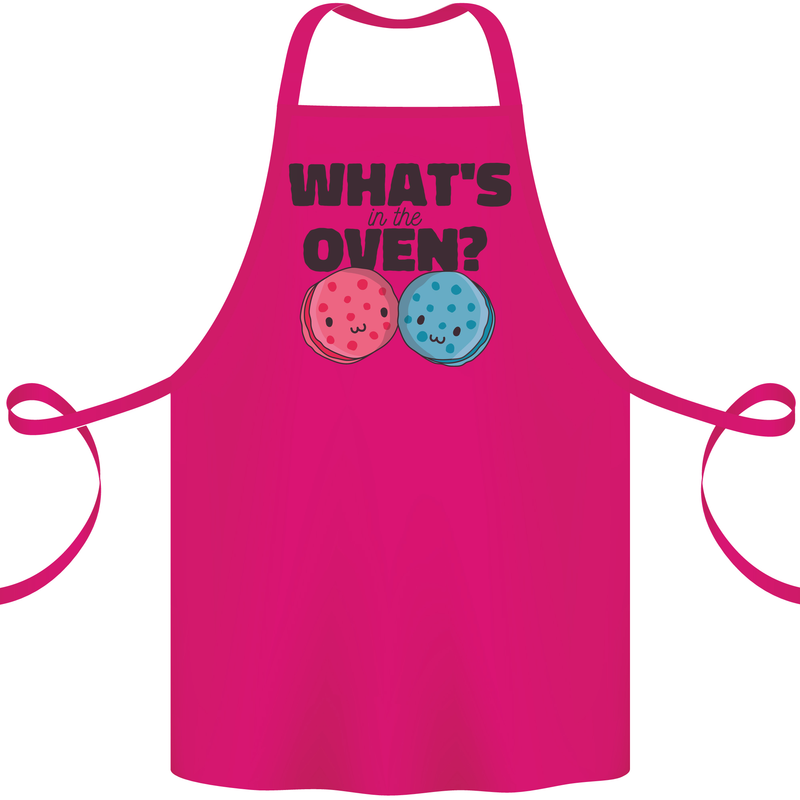 What's in the Oven Gender Reveal New Baby Pregnancy Cotton Apron 100% Organic Pink