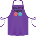 What's in the Oven Gender Reveal New Baby Pregnancy Cotton Apron 100% Organic Purple