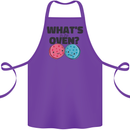 What's in the Oven Gender Reveal New Baby Pregnancy Cotton Apron 100% Organic Purple