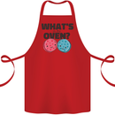 What's in the Oven Gender Reveal New Baby Pregnancy Cotton Apron 100% Organic Red