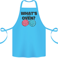 What's in the Oven Gender Reveal New Baby Pregnancy Cotton Apron 100% Organic Turquoise