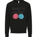 What's in the Oven Gender Reveal New Baby Pregnancy Kids Sweatshirt Jumper Black