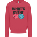 What's in the Oven Gender Reveal New Baby Pregnancy Kids Sweatshirt Jumper Heliconia