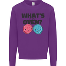 What's in the Oven Gender Reveal New Baby Pregnancy Kids Sweatshirt Jumper Purple