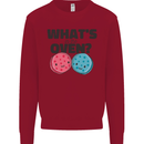 What's in the Oven Gender Reveal New Baby Pregnancy Kids Sweatshirt Jumper Red