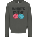What's in the Oven Gender Reveal New Baby Pregnancy Kids Sweatshirt Jumper Storm Grey