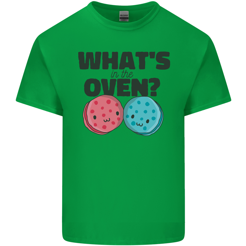 What's in the Oven Gender Reveal New Baby Pregnancy Kids T-Shirt Childrens Irish Green