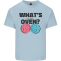What's in the Oven Gender Reveal New Baby Pregnancy Kids T-Shirt Childrens Light Blue