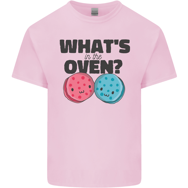 What's in the Oven Gender Reveal New Baby Pregnancy Kids T-Shirt Childrens Light Pink