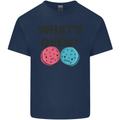 What's in the Oven Gender Reveal New Baby Pregnancy Kids T-Shirt Childrens Navy Blue