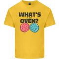 What's in the Oven Gender Reveal New Baby Pregnancy Kids T-Shirt Childrens Yellow
