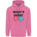 What's in the Oven Gender Reveal New Baby Pregnancy Mens 80% Cotton Hoodie Azelea