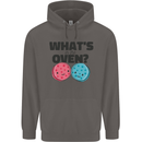 What's in the Oven Gender Reveal New Baby Pregnancy Mens 80% Cotton Hoodie Charcoal