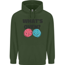 What's in the Oven Gender Reveal New Baby Pregnancy Mens 80% Cotton Hoodie Forest Green