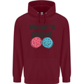 What's in the Oven Gender Reveal New Baby Pregnancy Mens 80% Cotton Hoodie Maroon