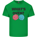 What's in the Oven Gender Reveal New Baby Pregnancy Mens Cotton T-Shirt Tee Top Irish Green