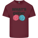 What's in the Oven Gender Reveal New Baby Pregnancy Mens Cotton T-Shirt Tee Top Maroon