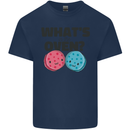 What's in the Oven Gender Reveal New Baby Pregnancy Mens Cotton T-Shirt Tee Top Navy Blue