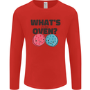 What's in the Oven Gender Reveal New Baby Pregnancy Mens Long Sleeve T-Shirt Red
