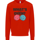 What's in the Oven Gender Reveal New Baby Pregnancy Mens Sweatshirt Jumper Bright Red