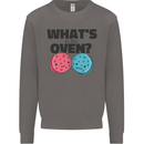 What's in the Oven Gender Reveal New Baby Pregnancy Mens Sweatshirt Jumper Charcoal
