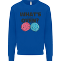 What's in the Oven Gender Reveal New Baby Pregnancy Mens Sweatshirt Jumper Royal Blue