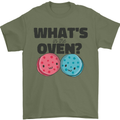 What's in the Oven Gender Reveal New Baby Pregnancy Mens T-Shirt 100% Cotton Military Green