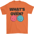 What's in the Oven Gender Reveal New Baby Pregnancy Mens T-Shirt 100% Cotton Orange