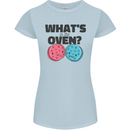What's in the Oven Gender Reveal New Baby Pregnancy Womens Petite Cut T-Shirt Light Blue