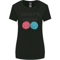 What's in the Oven Gender Reveal New Baby Pregnancy Womens Wider Cut T-Shirt Black