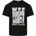 Wheres the Fish WTF Funny Fishing Fisherman Kids T-Shirt Childrens Black