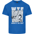 Wheres the Fish WTF Funny Fishing Fisherman Kids T-Shirt Childrens Royal Blue