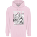 Wheres the Fish WTF Funny Fishing Fisherman Mens 80% Cotton Hoodie Light Pink