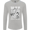 Wheres the Fish WTF Funny Fishing Fisherman Mens Long Sleeve T-Shirt Sports Grey