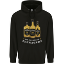 Whisky My Favourite Teenagers Funny Whiskey Mens 80% Cotton Hoodie Black